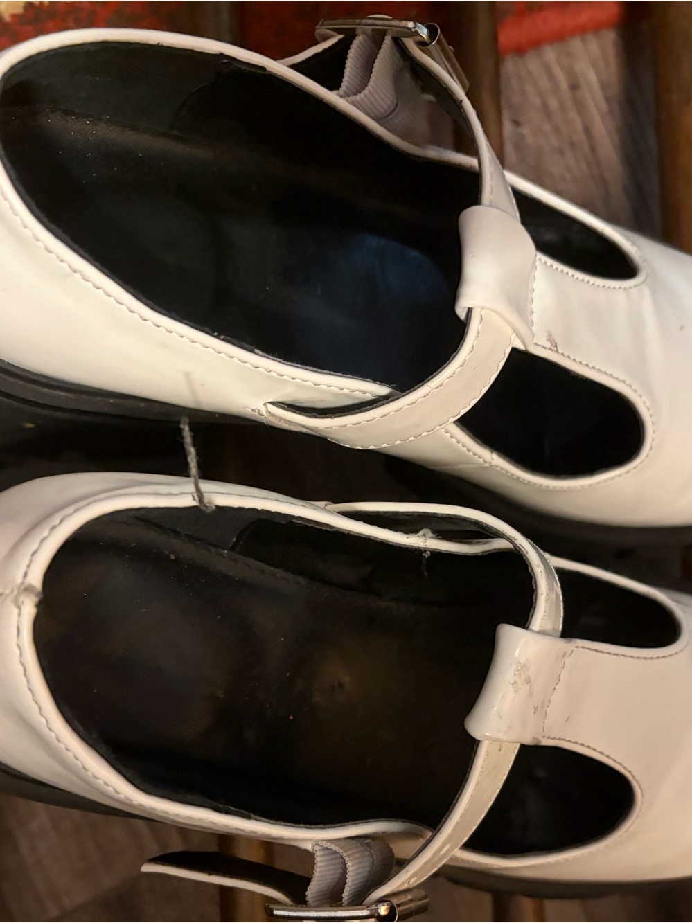 Madden Girl White Mary Janes with Buckle 8 - Picture 1 of 4